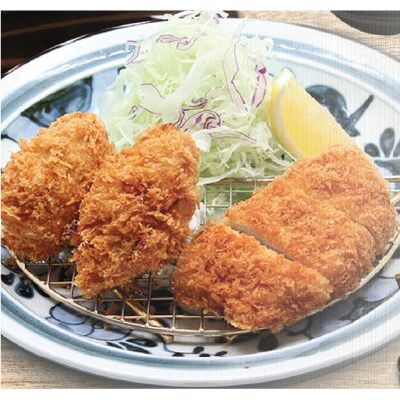 [๑ จาน] หมูทอดหอยนางรมและสันนอกรวม