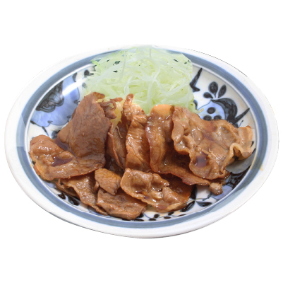 หมูสันคอสไลด์ผัดซอสขิง