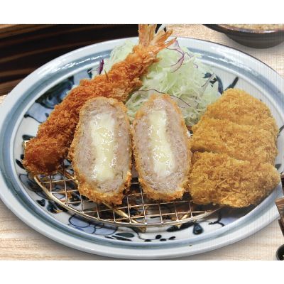 [๑ ชุด] หมูทอดรวมกุ้งและไก่