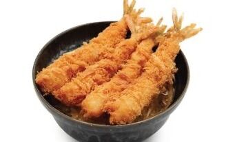 ข้าวหน้าคัตสึกุ้ง (4ตัว)