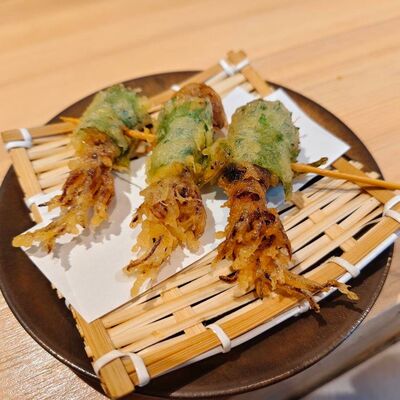 ホタルイカ大葉天ぷら