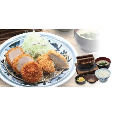 เซตอาหารกลางวัน ทงคัตสึหมูสันใน และเมนชิคัตสึ