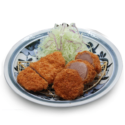 ทงคัตสึ หมูสันนอก (60 กรัม) และหมูสันใน (75 กรัม)