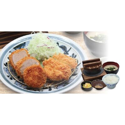 เซตอาหารกลางวัน ทงคัตสึหมูสันใน และคัตสึไก่
