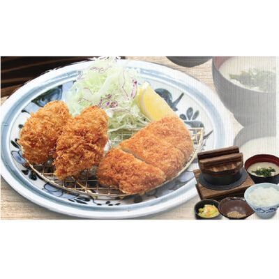 [ชุด] หอยนางรมและหมูทอดรวม Gozen