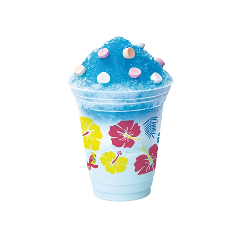かき氷シェーキ ブルーハワイラムネ